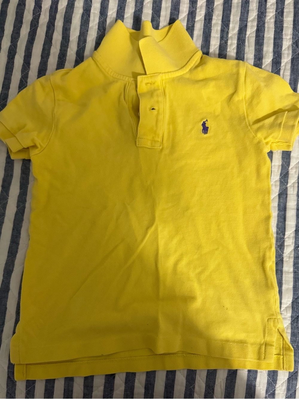 Polo by Ralph Lauren Bright Yellow Kids Polo with Purple Pony
